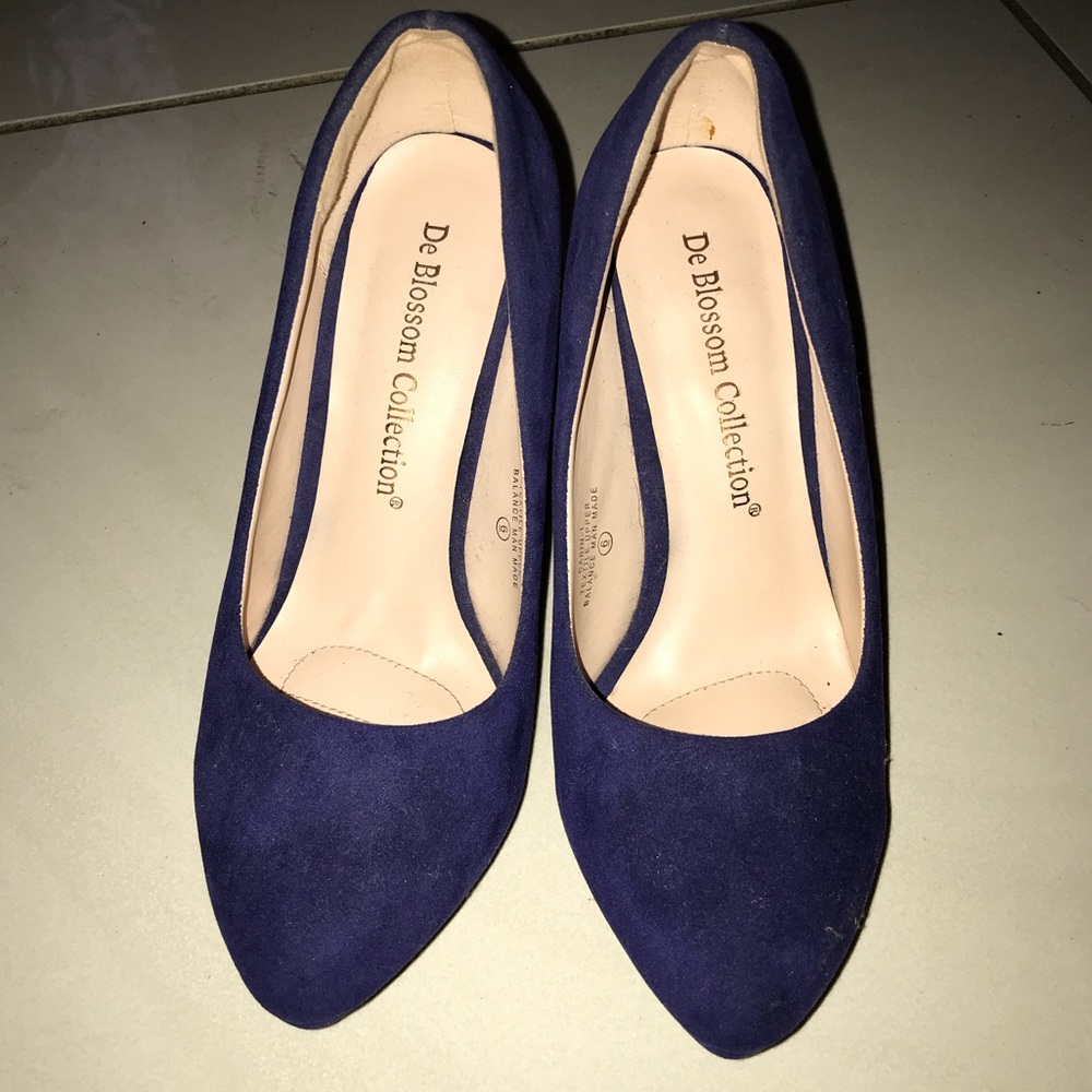 Royal blue heels